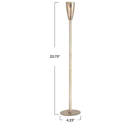Antique Metal Taper Holder - Madison's Niche