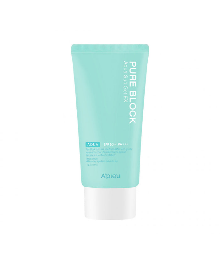 A'PIEU Pure Block Aqua Sun Gel EX Aqua SPF 50+ PA+++ واقي الشمس من ايبيو
