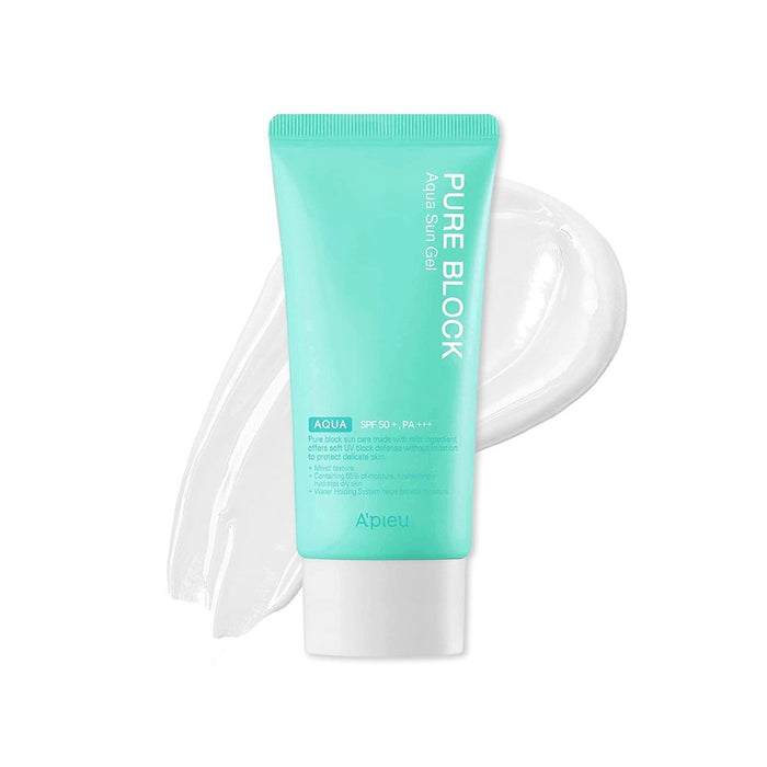 A'PIEU Pure Block Aqua Sun Gel EX Aqua SPF 50+ PA+++ واقي الشمس من ايبيو