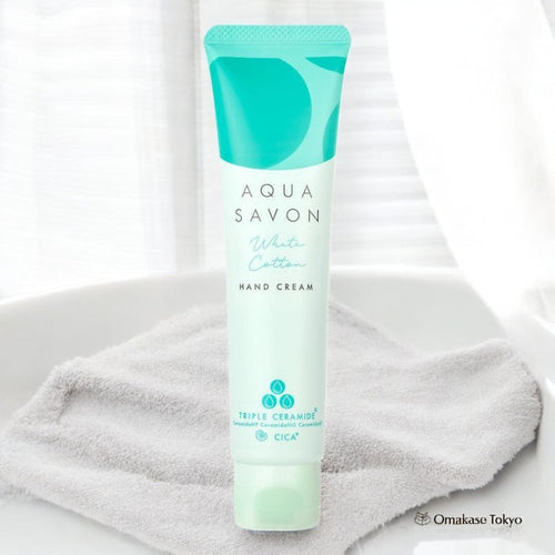 Aqua Savon Moisturizing Cica Hand Cream White Cotton Fragrance 45g