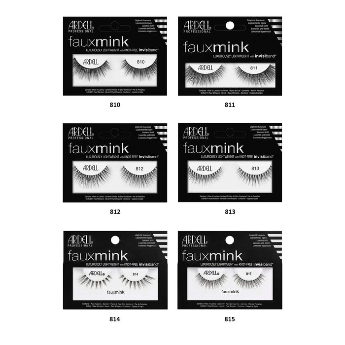 Ardell Professional Fauxmink Luxuriously Lightweight with Knot-Free Invisiband Eyelash