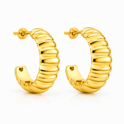 ASON Hoop Earring - Stainless Steel / PVD 18k Gold