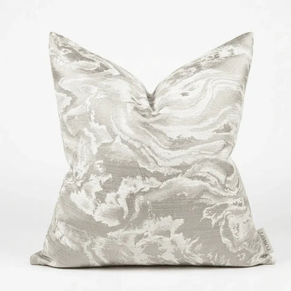 Aurora Cream & Taupe Marble Effect Cushion Cover - 50x50cm Textiles