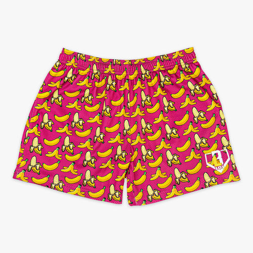 Pink Banana shorts — front view