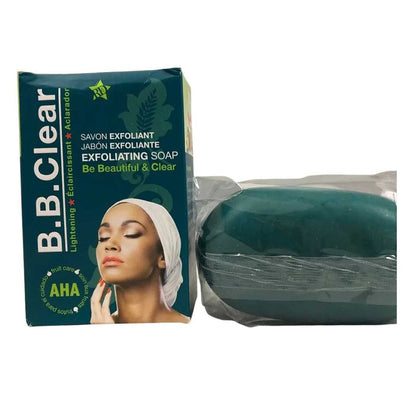 B.B. Clear Exfoliating Lightening Soap “Be Beautiful & Clear” – 190g – Single Unit (Inventory Stock)