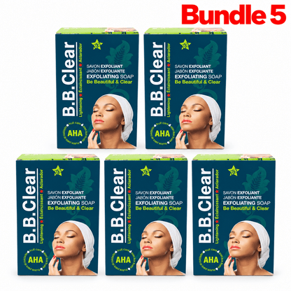 B.B. Clear Exfoliating Lightening Soap “Be Beautiful & Clear” – 190g - Yado African & Caribbean Market