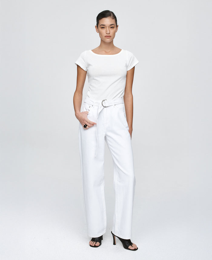 Belted Wide Leg Jean