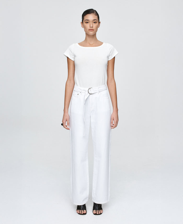 Belted Wide Leg Jean