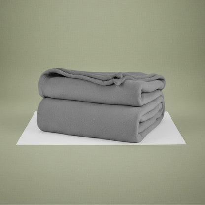 Fleece Blankets / Smoke / Full/Queen 90"X90" 2 PK