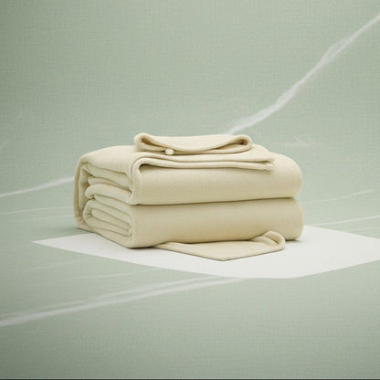 BHM Collection Light Weight Fleece Blankets Cream - Rifz Textiles Inc
