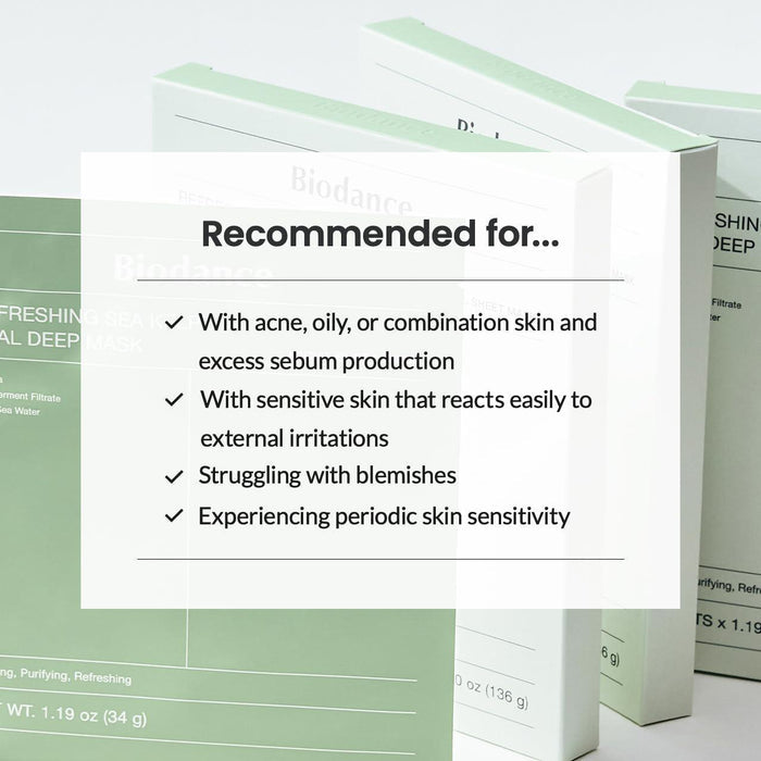 Biodance Refreshing Sea Kelp Real Deep Mask 4 sheets