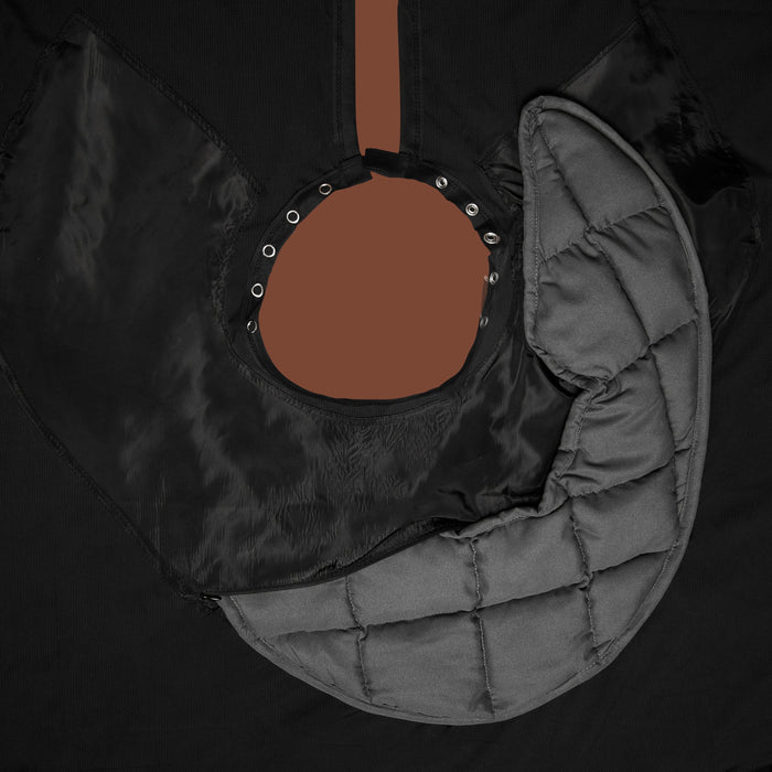 Black 6-Pound Weighted Cape