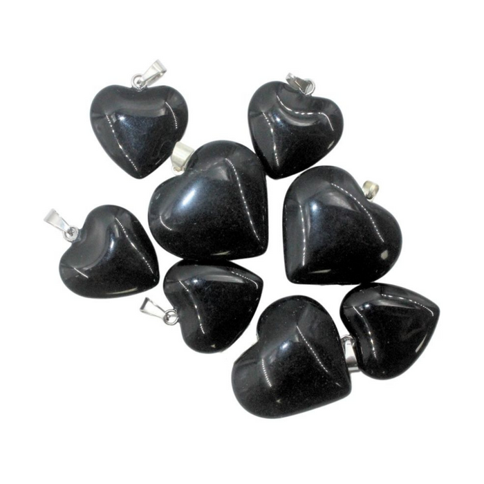 Black Obsidian Heart Pendant