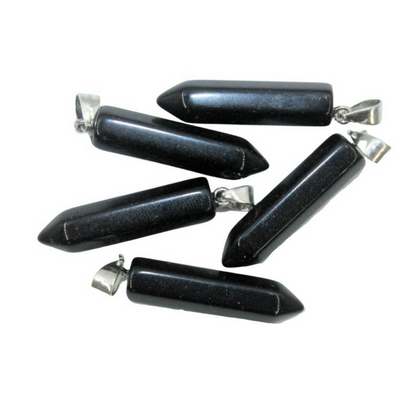 Black Obsidian Point Pendant Variety