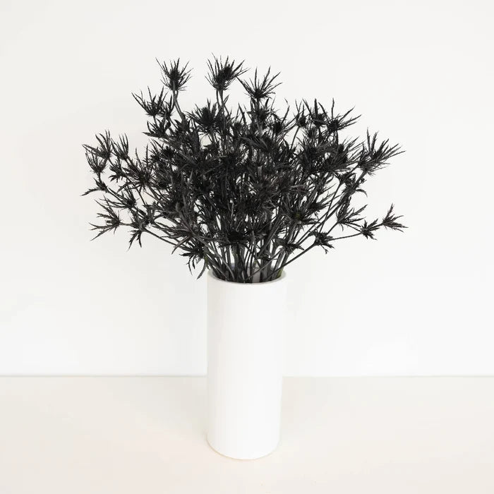 Black Thistle Flowers Vase - Image