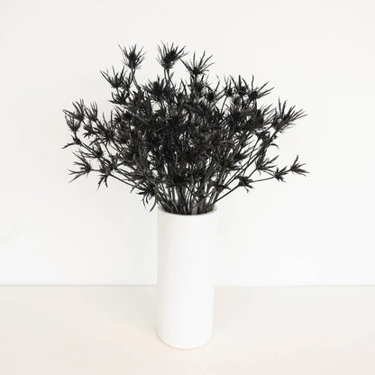 Black Thistle Flowers Vase - Image