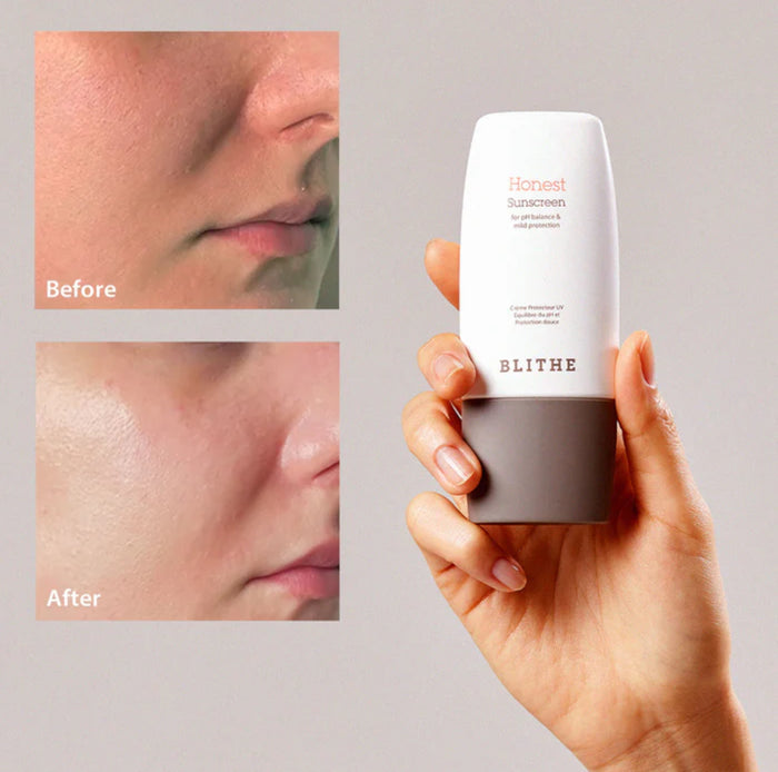 BLITHE Honest sunscreen For PH Balance & Mild Protiction واقي الشمس من بليث