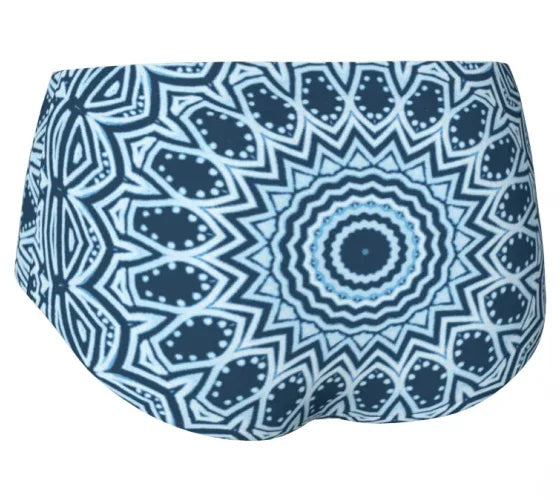 Blue Mandala Mini Shorts - Yelena Noah Designs