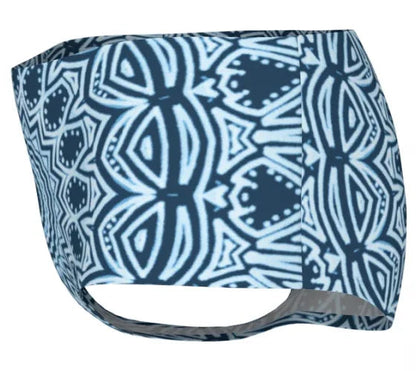 Blue Mandala Mini Shorts - Yelena Noah Designs