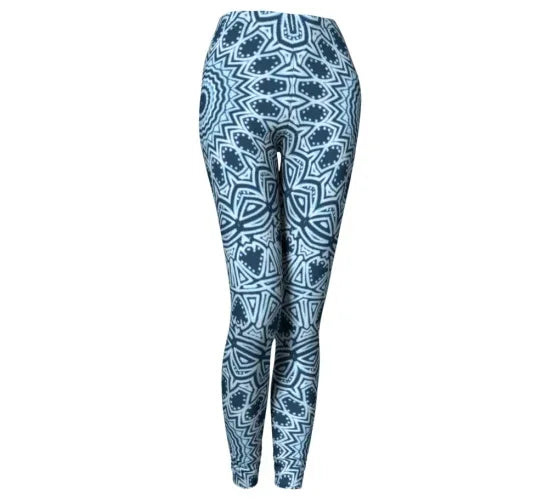 Blue Mandala Yoga Pant - Yelena Noah Designs