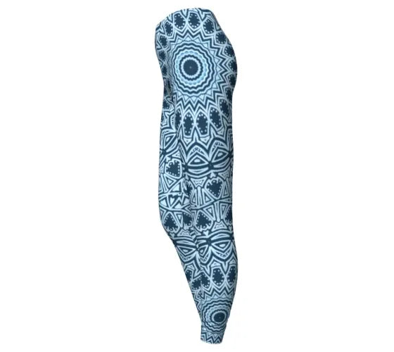 Blue Mandala Yoga Pant - Yelena Noah Designs