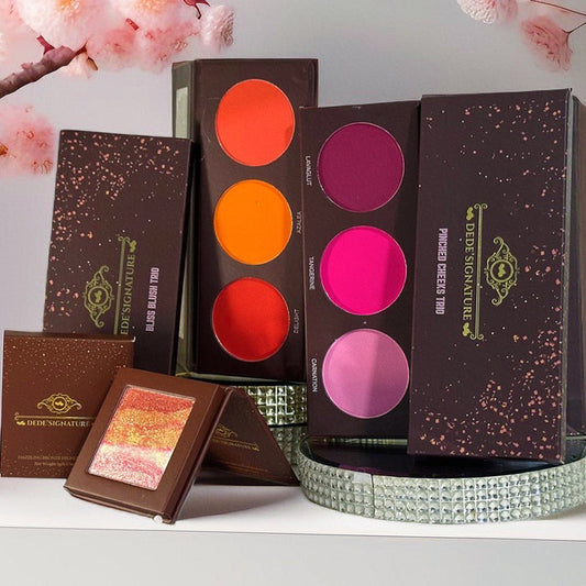 ‘BLUSH & GLOW’ - 2 BLUSH PALETTES + BRONZE HIGHLIGHTER