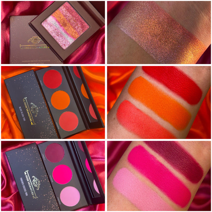 ‘BLUSH & GLOW’ - 2 BLUSH PALETTES + BRONZE HIGHLIGHTER