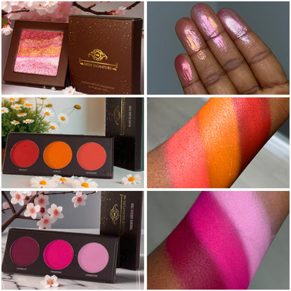 ‘BLUSH & GLOW’ - 2 BLUSH PALETTES + BRONZE HIGHLIGHTER
