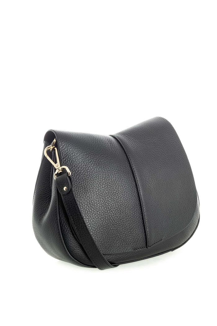 GIANNI CHIARINI borsa a spalla helena round nera 6036 HELENA ROUND-001