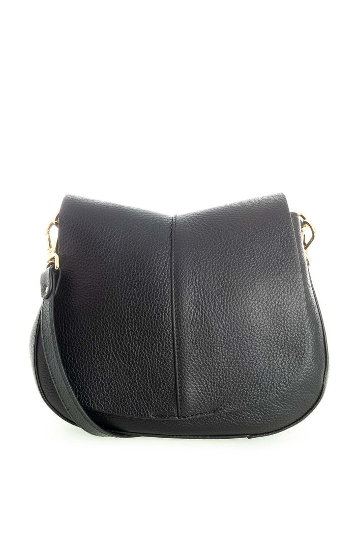 GIANNI CHIARINI borsa a spalla helena round nera 6036 HELENA ROUND-001