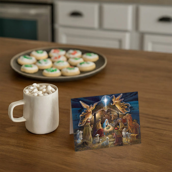 Card on a kitchen table