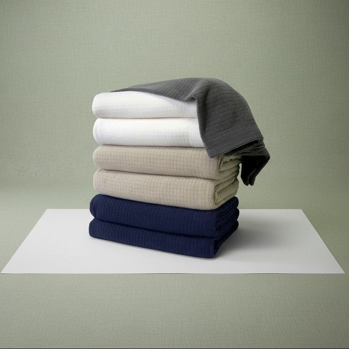 BPS Collection Grid Pattern Fleece Blankets Master - Rifz Textiles Inc