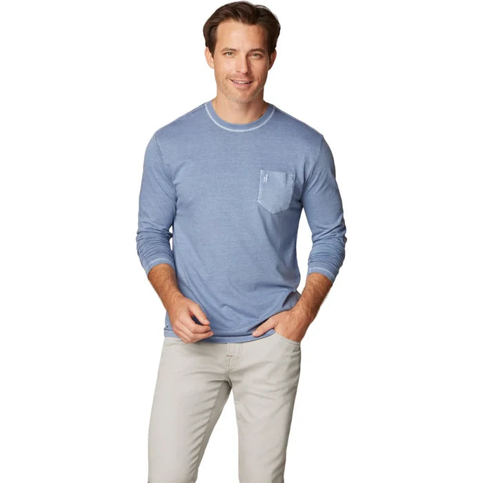 Brennan 2.0 Long Sleeve T-Shirt in Navy - Madison's Niche