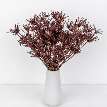 Bronze Rose Gold Tinted Thistle Flower
