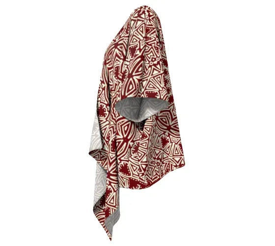 Burgundy Mandala Kimono - Yelena Noah Designs
