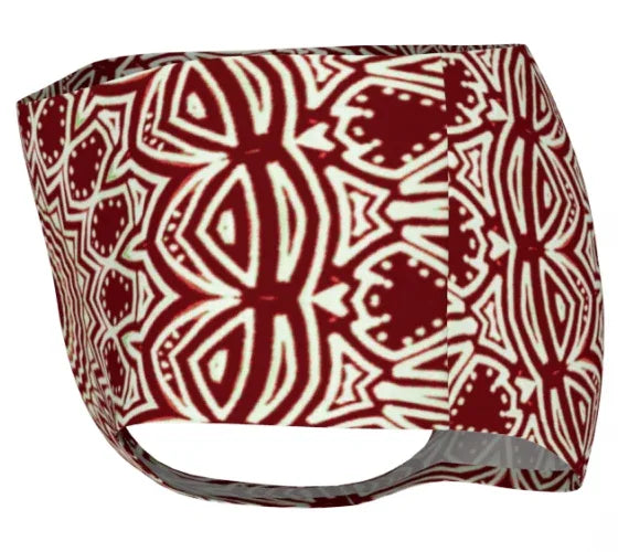 Burgundy Mandala Mini Shorts - Yelena Noah Designs