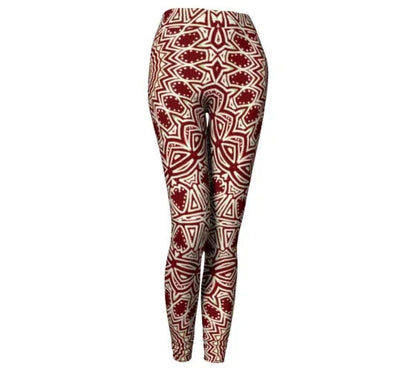 Burgundy Mandala Yoga Pant - Yelena Noah Designs