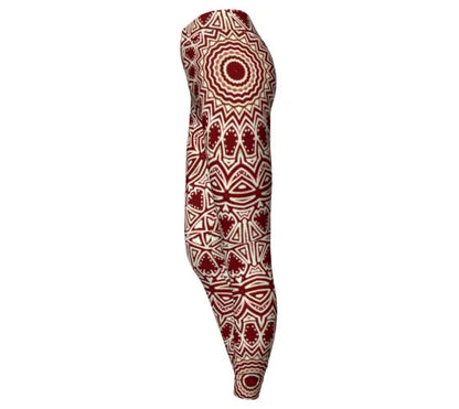 Burgundy Mandala Yoga Pant - Yelena Noah Designs