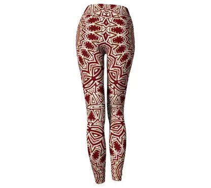 Burgundy Mandala Yoga Pant - Yelena Noah Designs