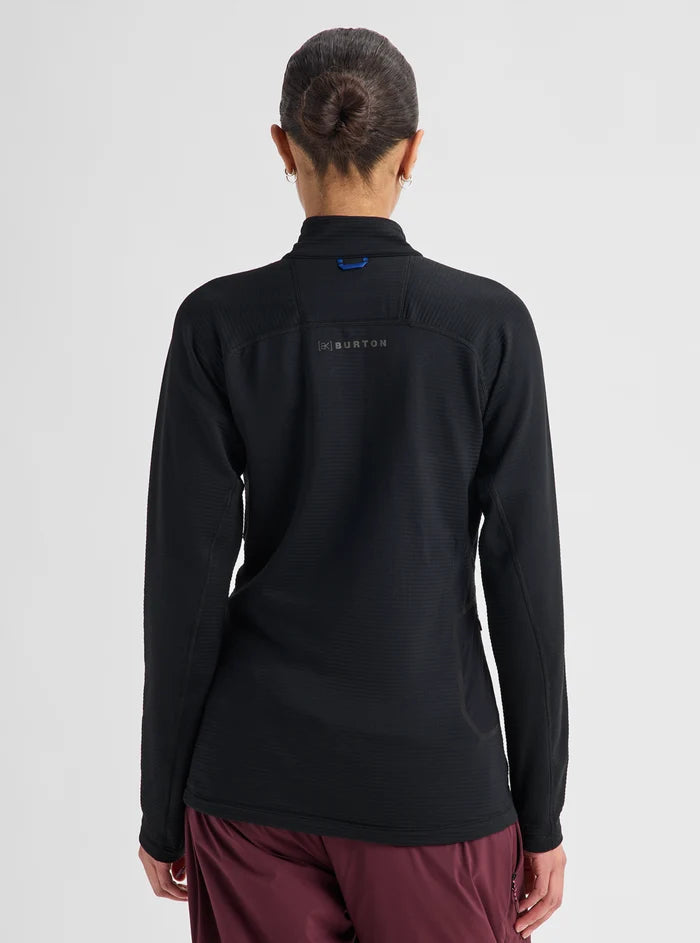 Product image of Women's Burton [ak] Helium Grid Quarter-Zip Fleece[Variant:True Black]