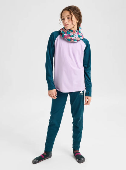 Product image of Kids' and Toddlers' Burton Midweight Base Layer Set[Variant:Atlantic Teal / Moondust Purple]