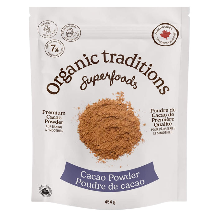Bag of Organic Traditions Cacao Powder 454g