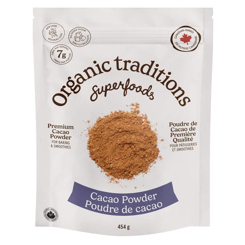 Bag of Organic Traditions Cacao Powder 454g