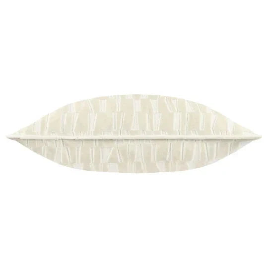 Calypso Ivory Velvet Pattern Cushion Cover - 50x50cm Textiles