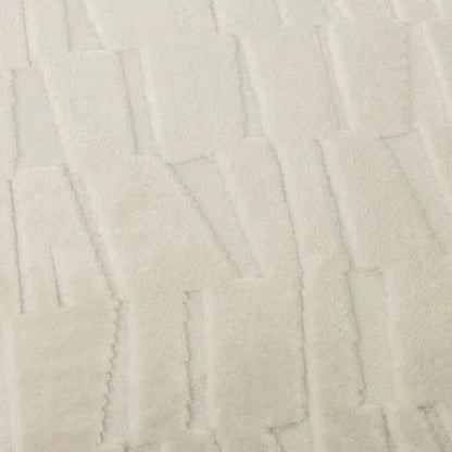 Calypso Ivory Velvet Pattern Cushion Cover - 50x50cm Textiles
