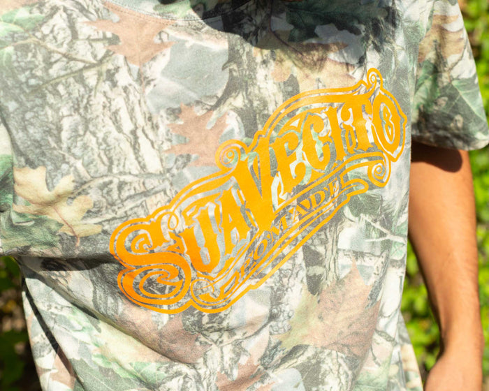 Camo OG Tee front on model