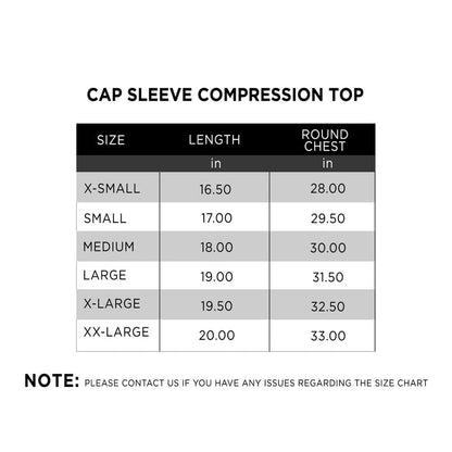 Cap Sleeve Compression Top - IRONGEAR Fitness