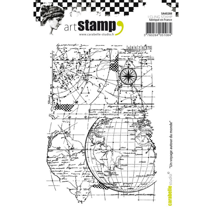 Carabelle Cling Stamp - Voyage Around the World *