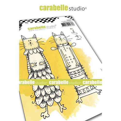 Carabelle Studio - "Cling Stamp A6 : "Kooky Cats" by Kate Crane