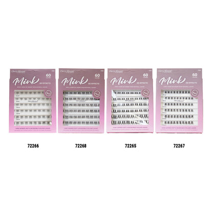 Cherry Blossom 3D Effects Mink Cluster Eyelashes 60pcs